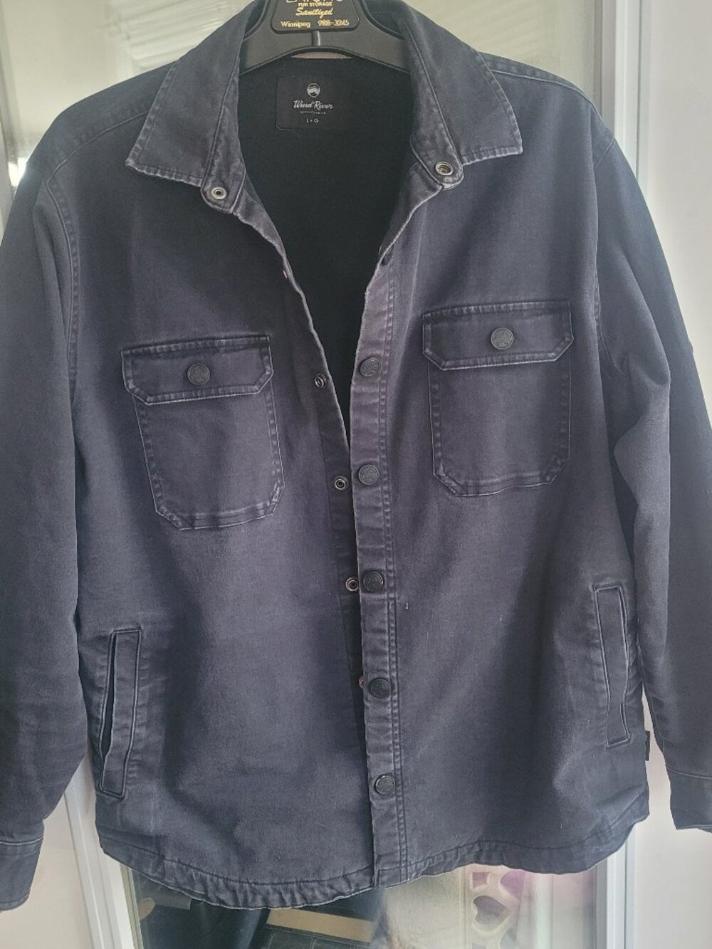 Windriver Lined Insulated Work Shirt Jacket - Size Large.